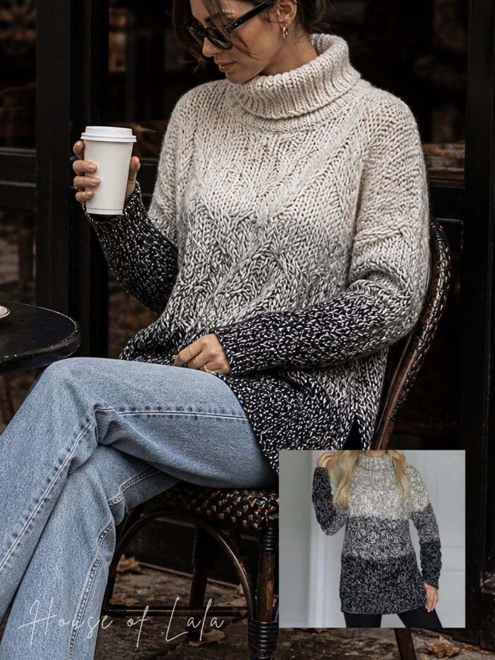Chunky Cable Knit Turtle Neck Sweater. Coastal Fisherman Neural Pullover.